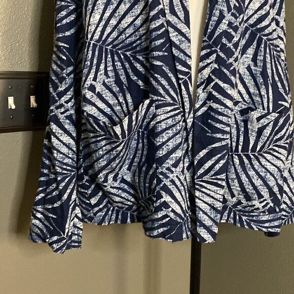 Old Navy Light Weight Open Front Linen Palms Jacket Blazer - Picture 3 of 10